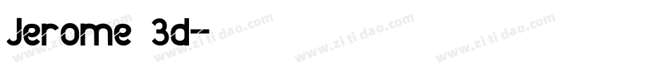 Jerome 3d字体转换